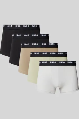 HUGO BOSS Trunks mit elastischem Label-Bund im 5er-Pack in , Größe L