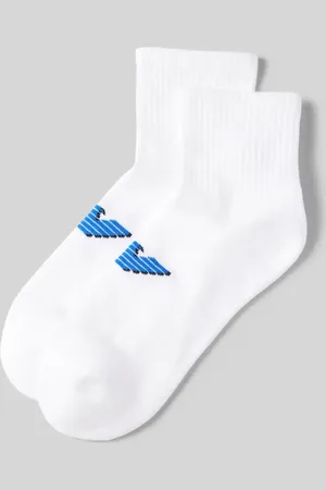 Emporio Armani Socken mit Label-Print im 2er-Pack in , Größe 40-46