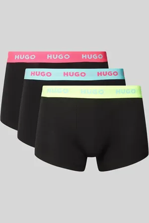 HUGO BOSS Trunks mit elastischem Label-Bund im 3er-Pack in , Größe L