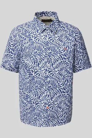 Napapijri Slim Fit Freizeithemd mit Logo-Stitching in , Größe L