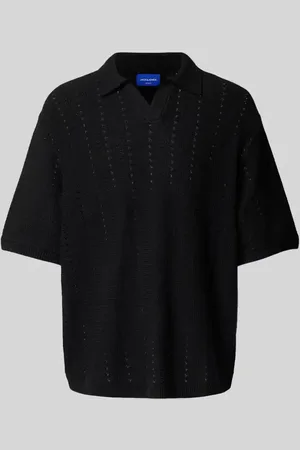 JACK & JONES Relaxed Fit Poloshirt mit Lochmuster Modell 