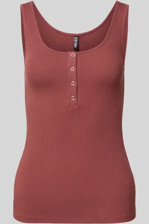 Pieces® Slim Fit Tank Top aus Baumwoll-Mix Modell 