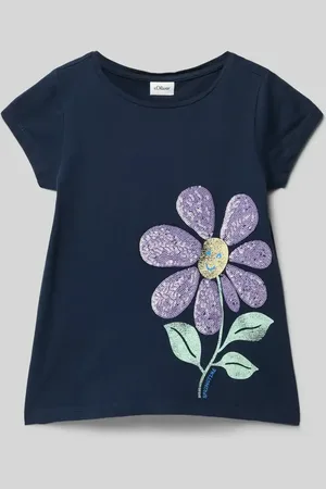 QS by s.Oliver Regular Fit T-Shirt aus reiner Baumwolle in , Größe 116