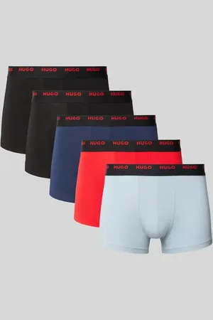 HUGO BOSS Trunks mit elastischem Label-Bund im 5er-Pack in , Größe L