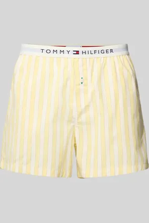 Tommy Hilfiger Regular Fit Pyjama Shorts mit elastischem Label-Bund in , Größe L