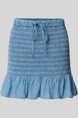Tommy Hilfiger Eng anliegender Mini-Rock aus reiner Baumwolle in , Größe L