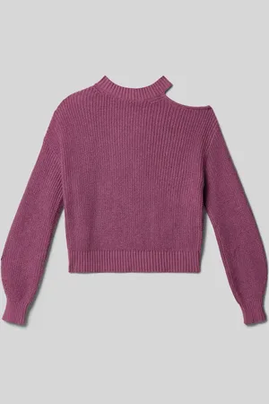 MANGO Strickpullover aus reiner Baumwolle in , Größe L