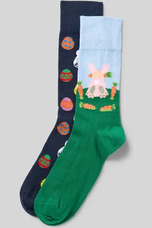 Christian Berg Socken mit Motiv-Details im 2er-Pack in , Größe 39/42