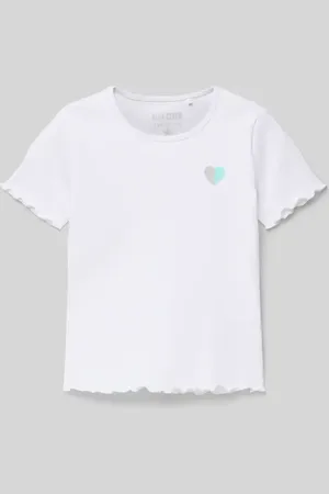 Blue Seven T-Shirt in Ripp-Optik mit Rundhalsausschnitt in , Größe 104