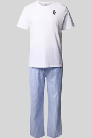 Ralph Lauren Pyjama mit Motiv-Stitching in , Größe L