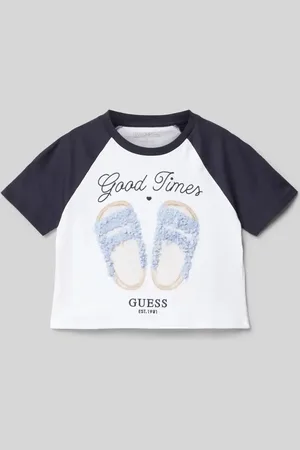 Guess Cropped T-Shirt mit Label-Details in , Größe 140