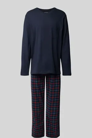 Schiesser Pyjama mit V-Ausschnitt in , Größe 48