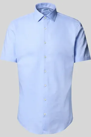Jake*s Slim Fit Business-Hemd mit Knopfleiste in , Größe 37/38
