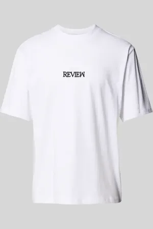 Review T-Shirt mit Label-Stitching in , Größe L