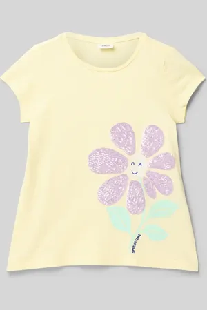 QS by s.Oliver Regular Fit T-Shirt aus reiner Baumwolle in , Größe 104