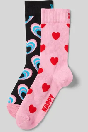 Happy Socks Socken mit Label-Schriftzug Modell 