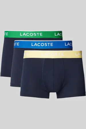 Lacoste Trunks mit elastischem Label-Bund im 3er-Pack in , Größe L