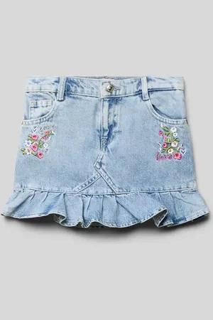 Guess Jeansrock mit Motiv-Stitching und Label-Detail in , Größe 104