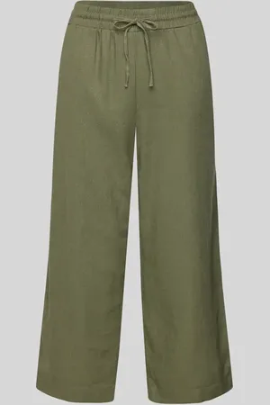 Freequent Wide Leg Leinenculotte mit Tunnelzug Modell 