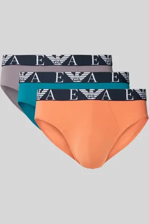 Emporio Armani Slip mit elastischem Label-Bund im 3er-Pack in , Größe L