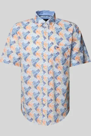 Fynch-Hatton Regular Fit Freizeithemd mit Button-Down-Kragen in , Größe 3XL