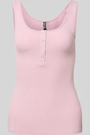 Pieces® Slim Fit Tank Top aus Baumwoll-Mix Modell 