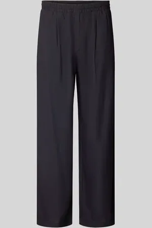 Review Straight Leg Bundfaltenhose mit elastischem Bund in , Größe L