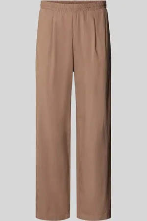Review Straight Leg Bundfaltenhose mit elastischem Bund in , Größe L