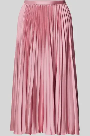 Ralph Lauren Knielanger Plisseerock aus Satin Modell 
