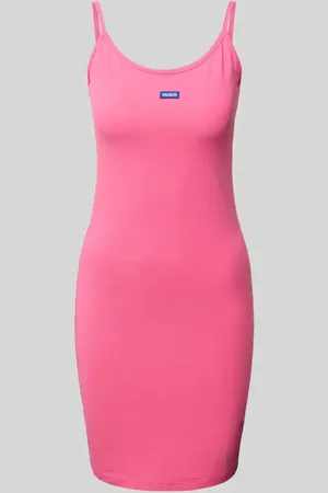 Hugo Blue Minikleid mit Label-Badge Modell 