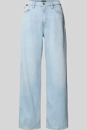 HUGO BOSS Wide Leg Jeans im 5-Pocket-Design Modell 