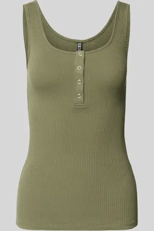 Pieces® Slim Fit Tank Top aus Baumwoll-Mix Modell 