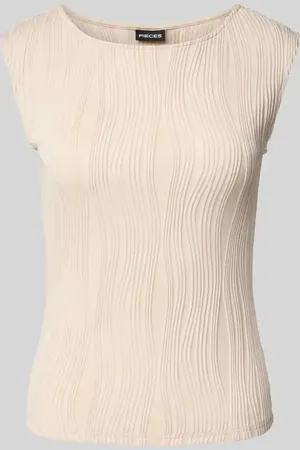Pieces® Slim Fit Top mit Strukturmuster Modell 