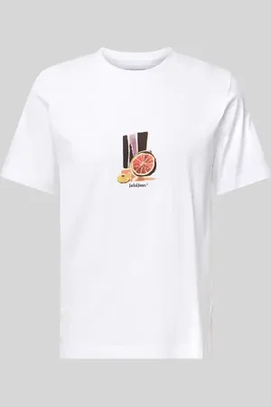 JACK & JONES T-Shirt mit geripptem Rundhalsausschnitt Modell 