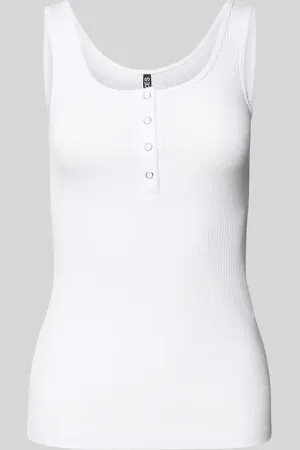 Pieces® Slim Fit Tank Top aus Baumwoll-Mix Modell 