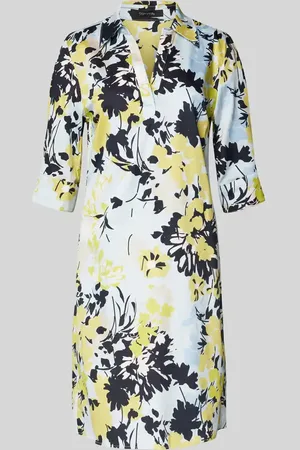 Comma, Knielanges Kleid mit Tunikakragen in , Größe 34