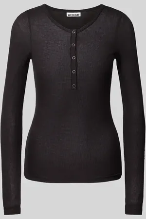 Weekday Longsleeve in semitransparentem Design in , Größe L