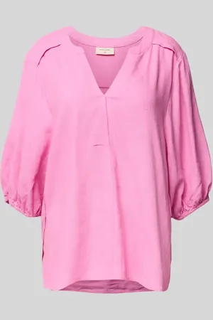 Freequent Relaxed Fit Leinenbluse mit Tunikakragen Modell 