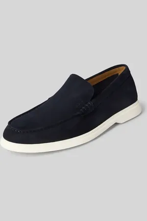 HUGO BOSS Lederloafer mit Label-Prägung Modell 