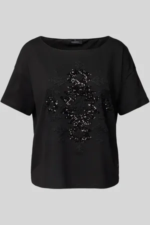 monari T-Shirt mit Paillettenbesatz in , Größe 34