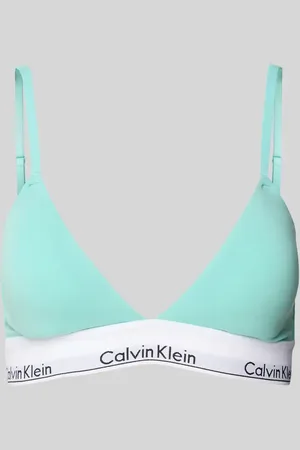 Calvin Klein Triangel-BH mit Label-Bund in , Größe L