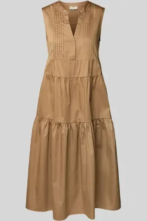 Milano Midikleid im Stufen-Look mit V-Ausschnitt in , Größe 38