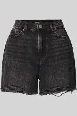 Pieces® Regular Fit Jeansshorts aus reiner Baumwolle Modell 