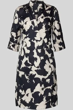 Comma, Knielanges Kleid mit Tunikakragen in , Größe 36