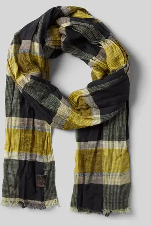 Camel Active Schal mit Fransen und Label-Detail in , Größe 1