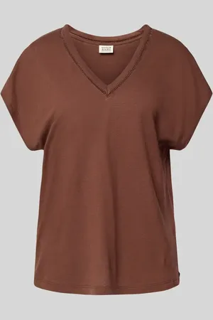 Scotch&Soda Leinen-T-Shirt mit V-Ausschnitt in , Größe L