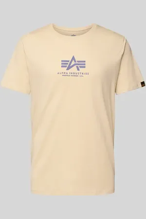 Alpha Industries T-Shirt mit Label-Print in , Größe L