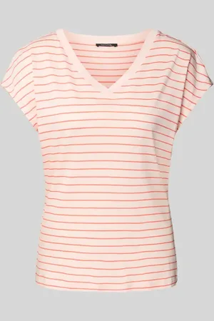 Comma, T-Shirt mit V-Ausschnitt in , Größe 36