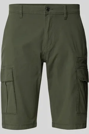 QS by s.Oliver Relaxed Fit Cargo-Bermudas aus Baumwoll-Elasthan-Mix in , Größe 31