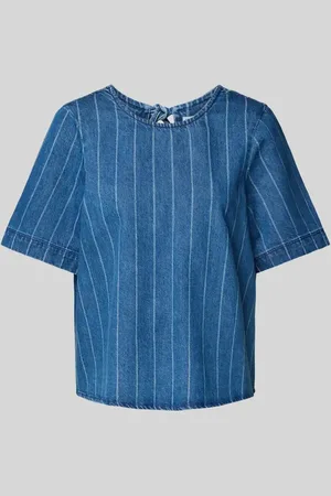 VERO MODA A-Linie Jeansbluse aus reiner Baumwolle Modell 